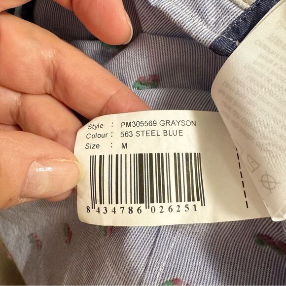 Pepe Jeans Floral Poplin Button Down Shirt - Size Medium - Picture 8 of 10